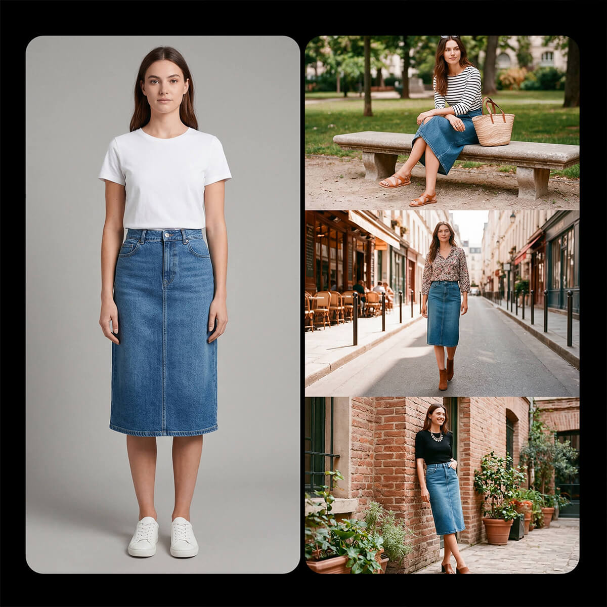 Сравнение: одиночное студийное фото вещи и lookbook-слайды с готовыми образами